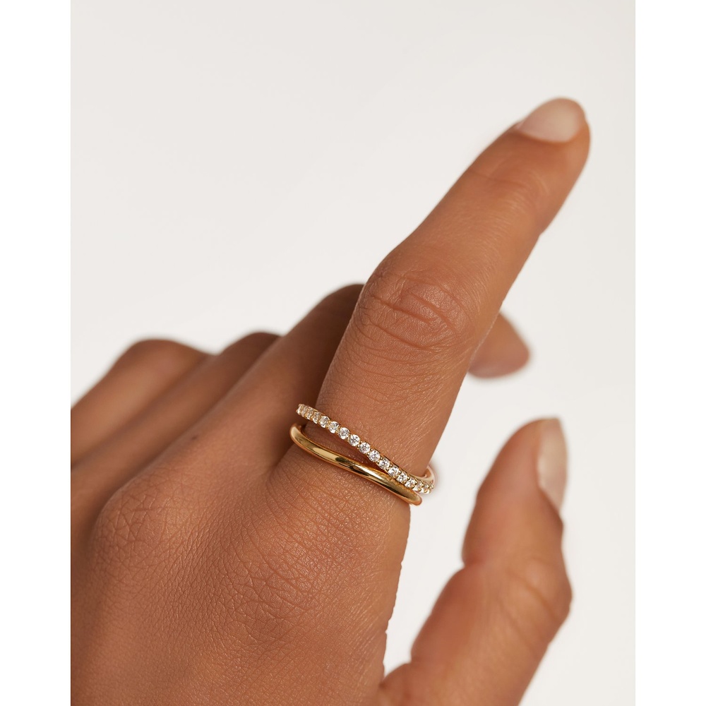 P D Paola Bague pour femme 925 Argent or Bague