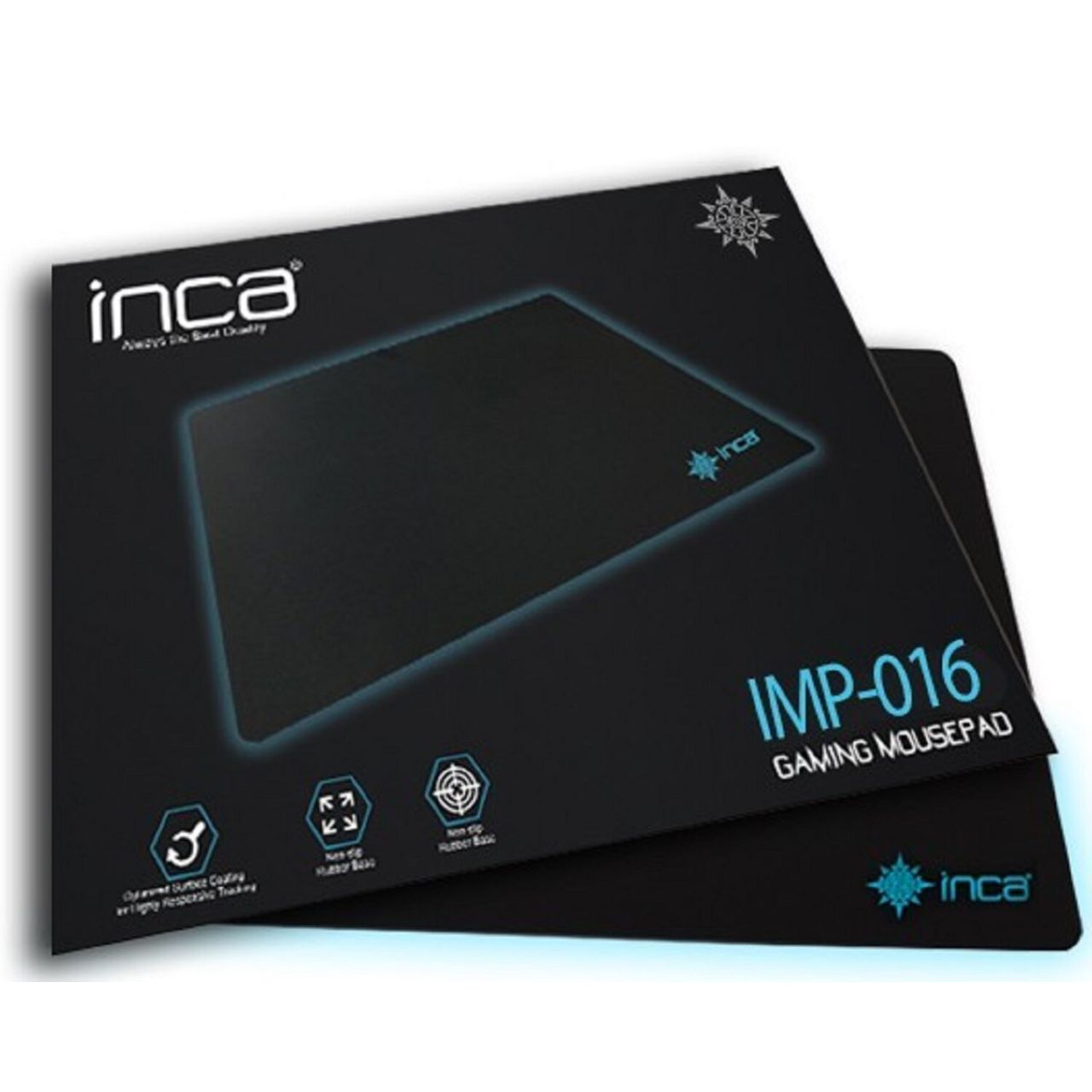 Inca IMP-016 Gaming-Mauspad: 22 cm x 29 cm, für präzise Steuerung und Komfort Schwarz