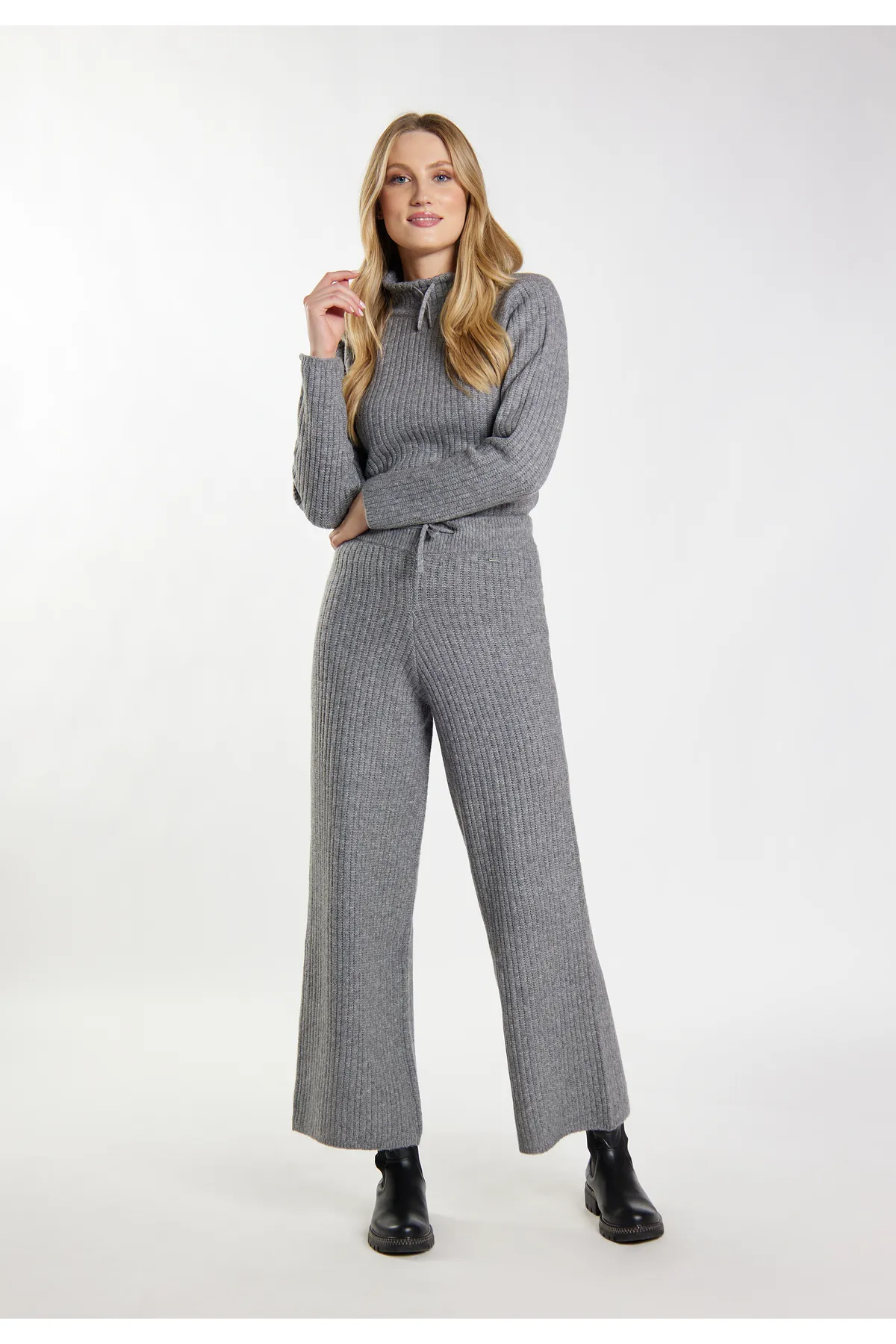 Dreimaster  Jogginghose - Grau - Bootcut