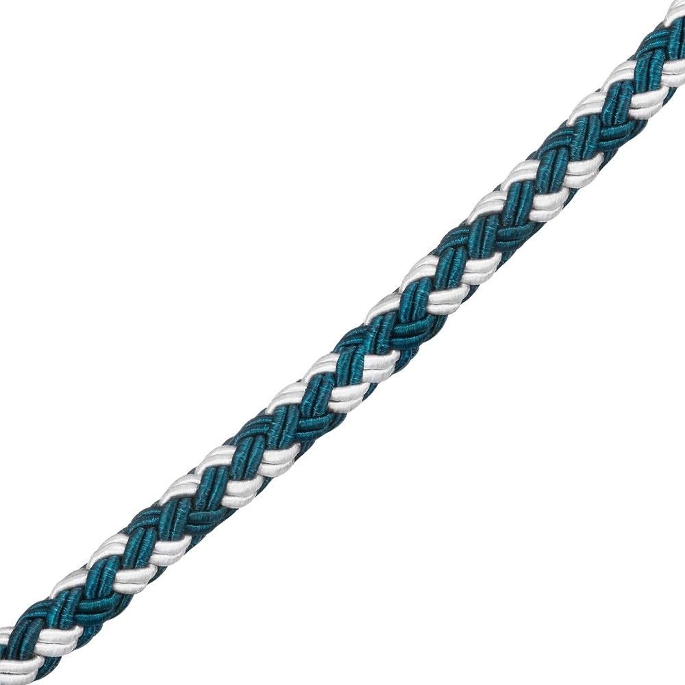 Skipper & Son Bracelet en acier inoxydable Nylon en Bleu Bracelet