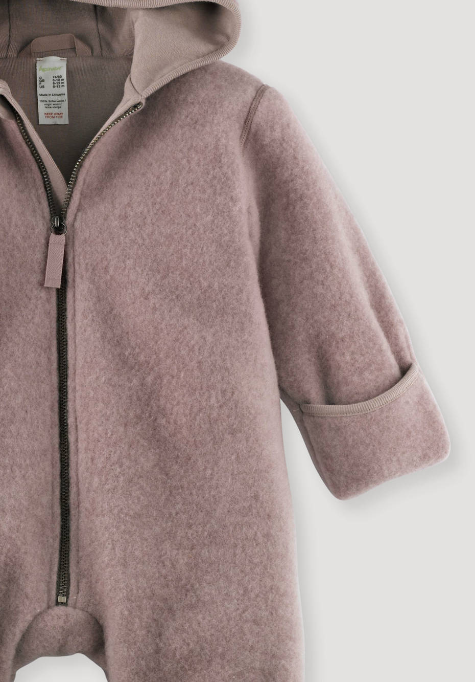 Wollfleece-Overall aus Bio-Merinowolle