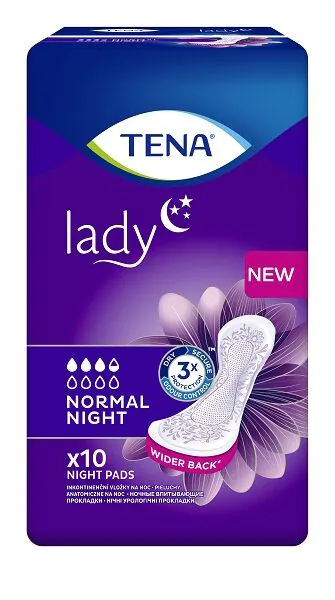 „Tena Lady Normal Night“ naktiniai įklotai moterims šlapimo nelaikymui