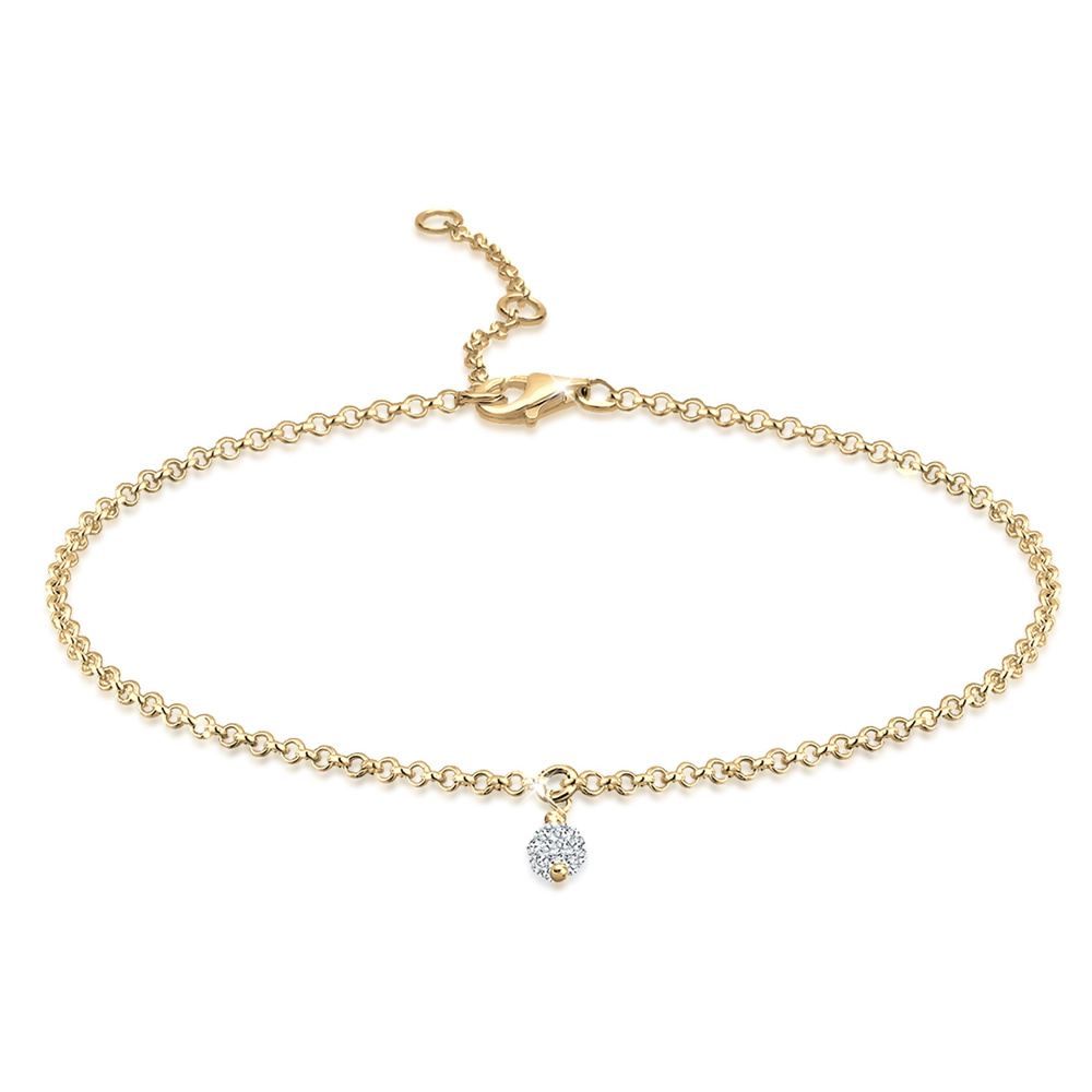 Elli Elli Bracelet Femmes boule avec cristaux en argent sterling 925 Bracelet