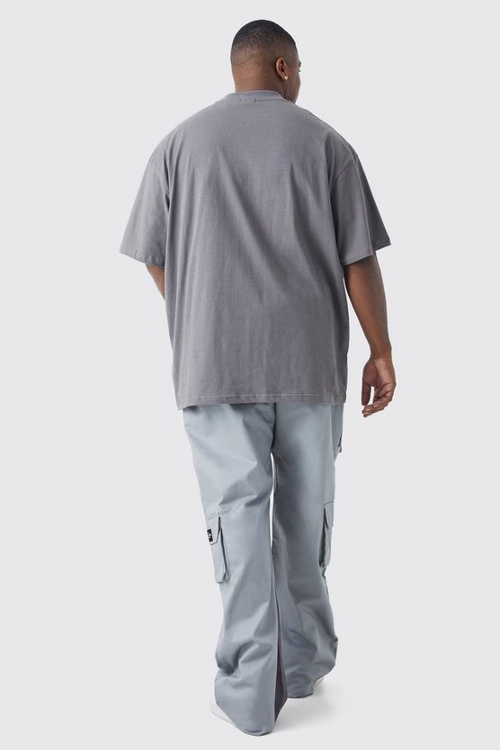 Plus Slim-Fit Colorblock Cargo-Hose