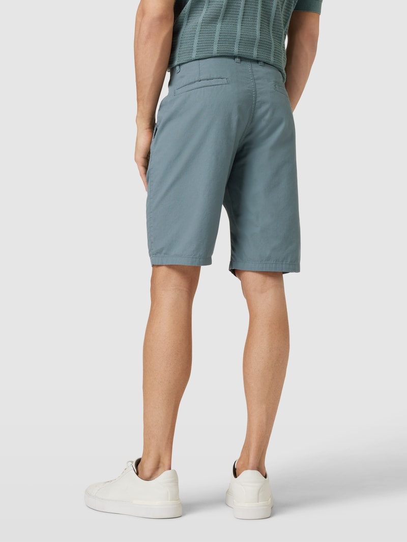 Bermudas mit französischen Eingrifftaschen in aqua blau