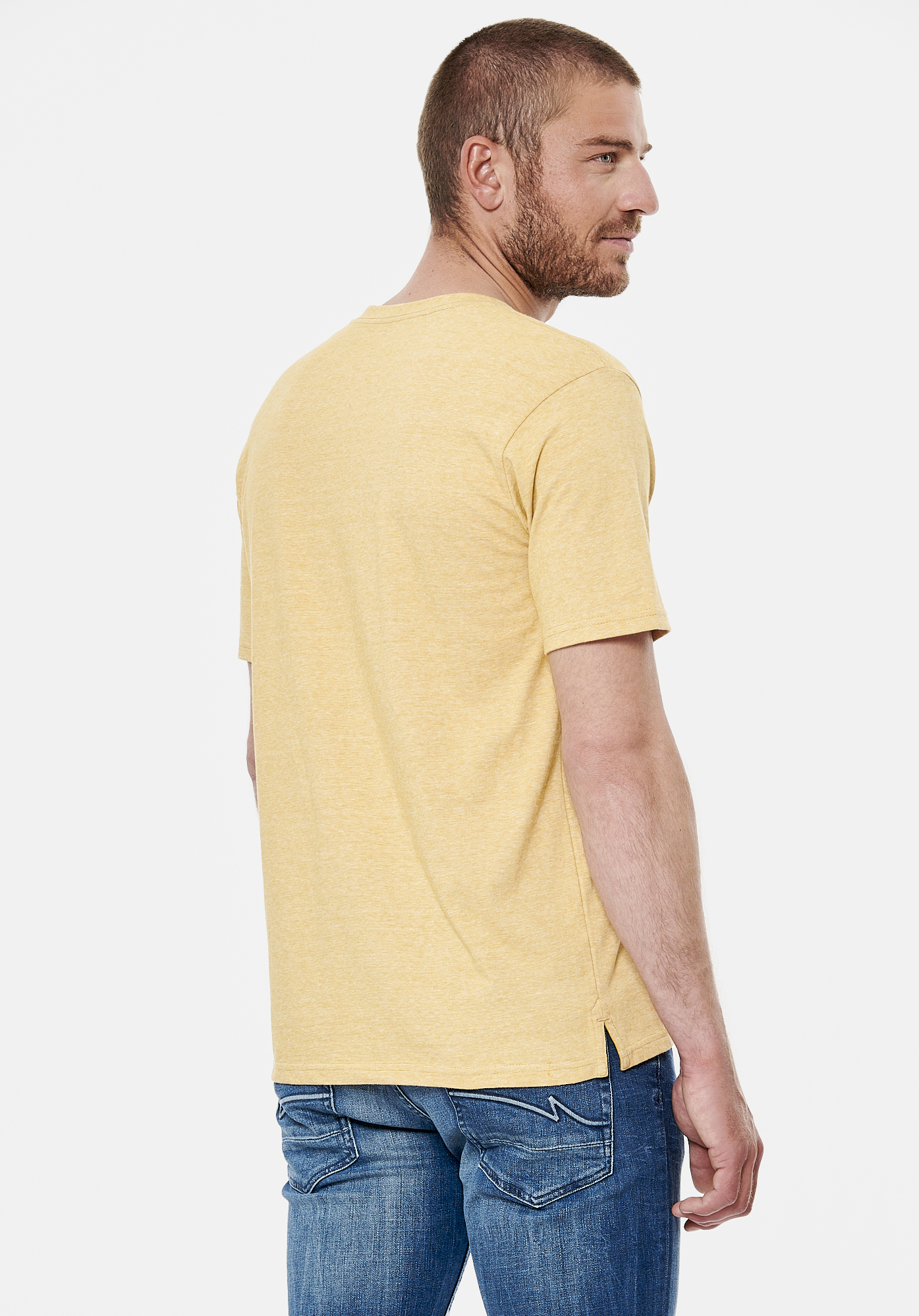 SAVE   T-shirt moutarde homme