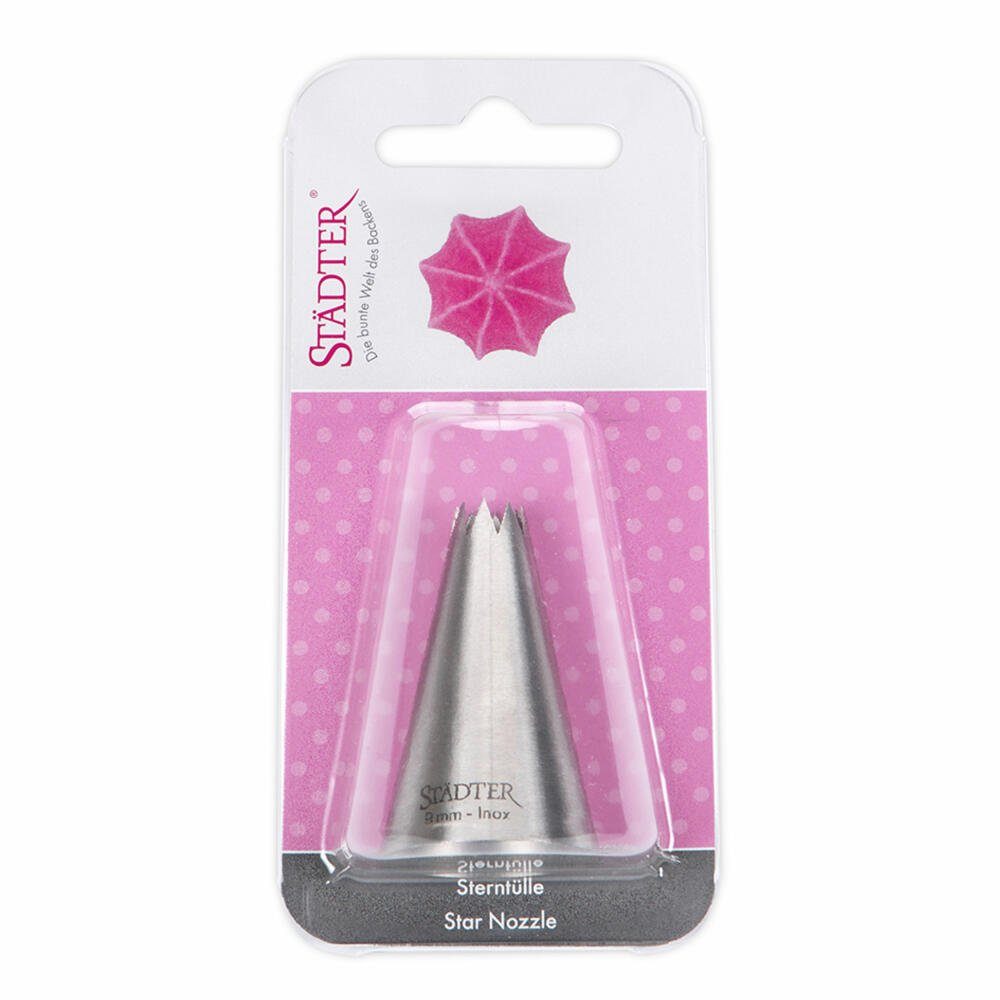STÄDTER Spritzbeutel Fine Line Sterntülle Groß 9 mm