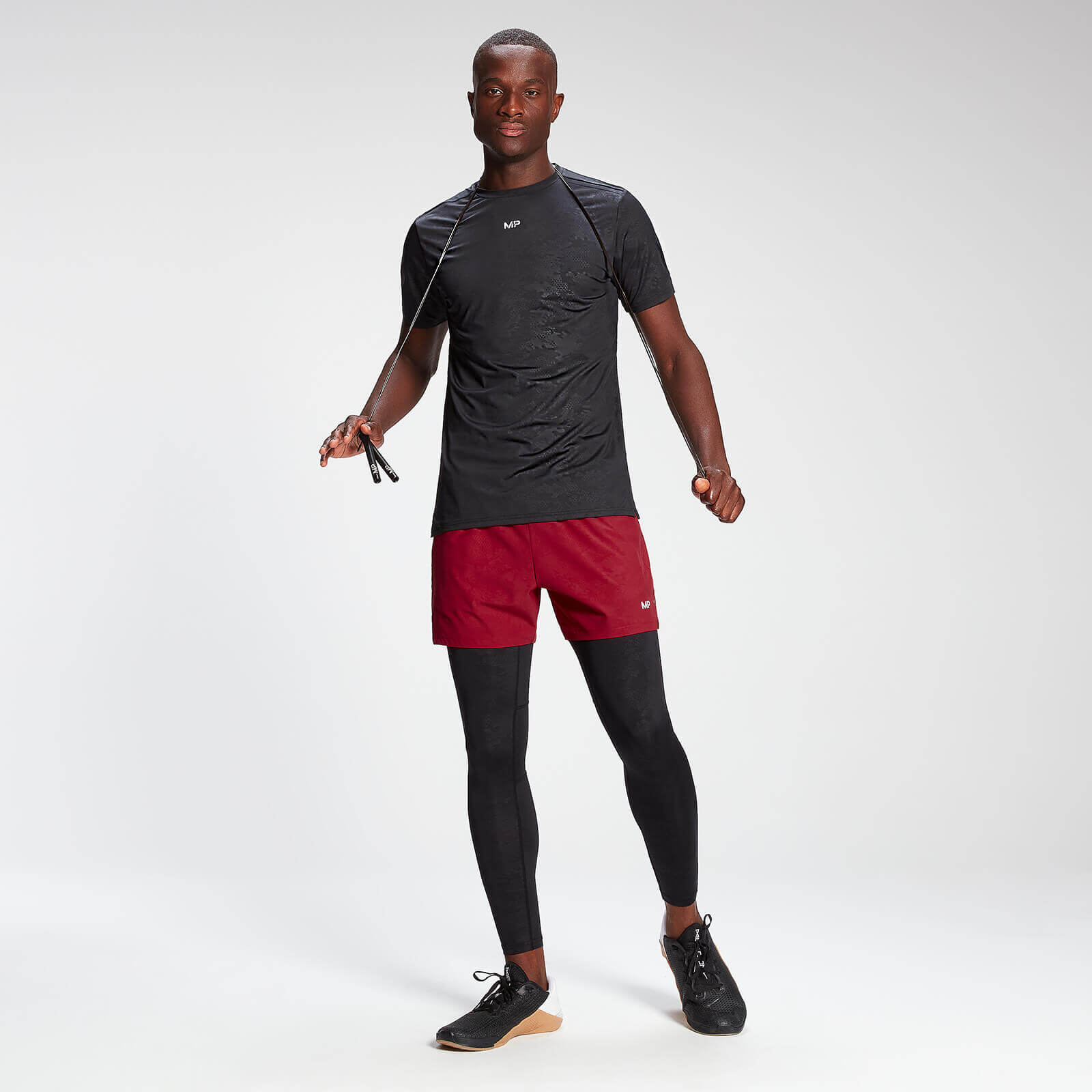 T-shirt à manches courtes MP Engage pour hommes – Noir