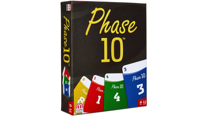 Mattel Games Phase 10,  Kartenspiel, Gesellschaftsspiel, Familienspiel, Kinderspiel