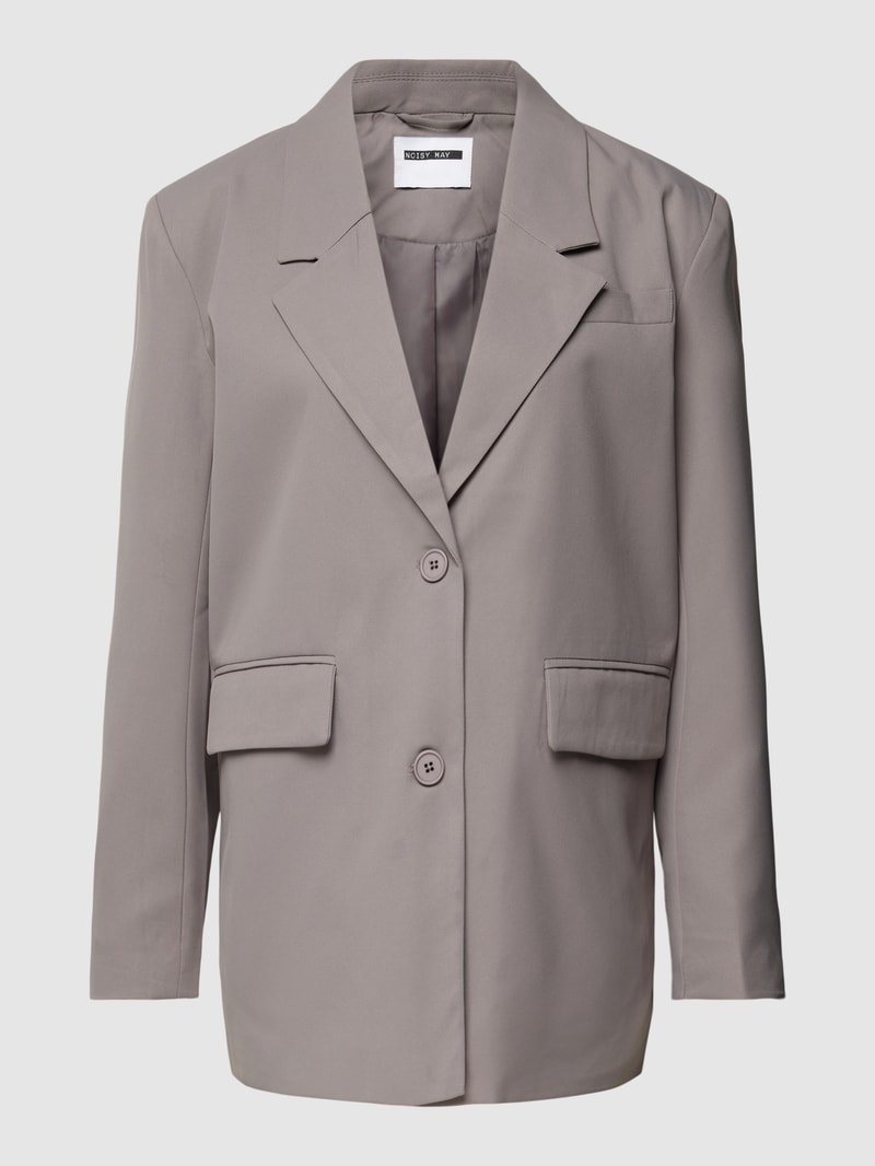 Blazer mit Reverskragen Modell 'MILLA' in mittelgrau