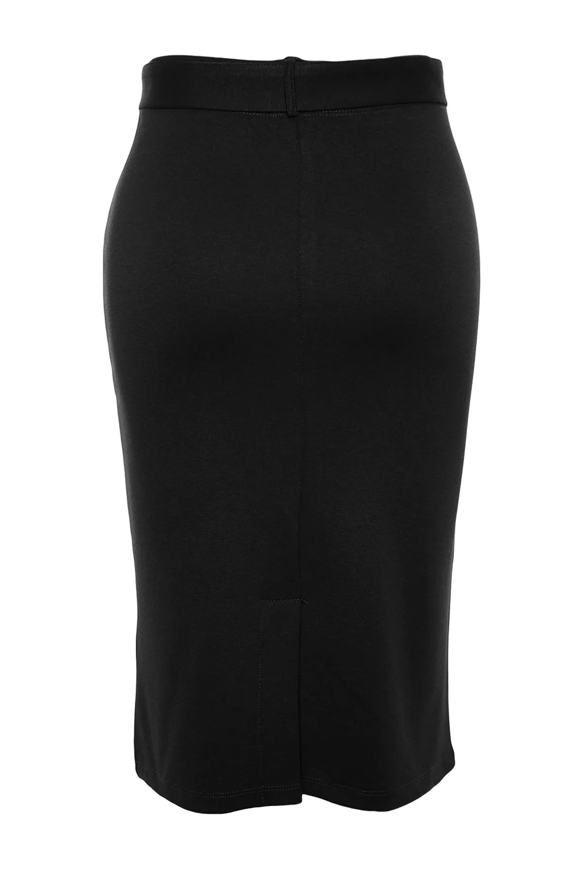 Trendyol Curve  Schwarzer Bleistift-Strickrock TBBAW24AZ00040