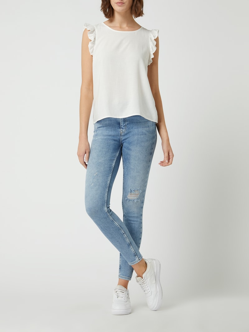 Skinny Fit Jeans mit Stretch-Anteil in hellblau