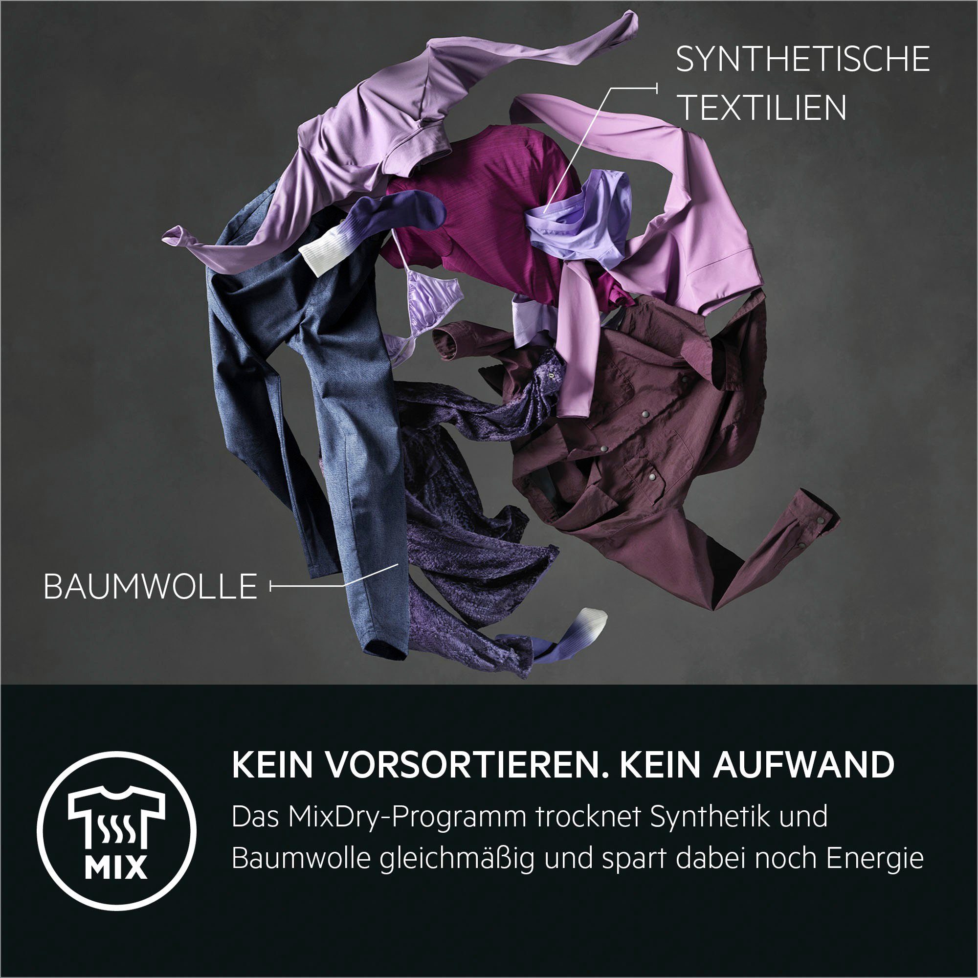 AEG Wärmepumpentrockner 7000 TR7T60580, 8 kg, SensiDry® - schonend und energiesparend durch Wärmepumpentechnik