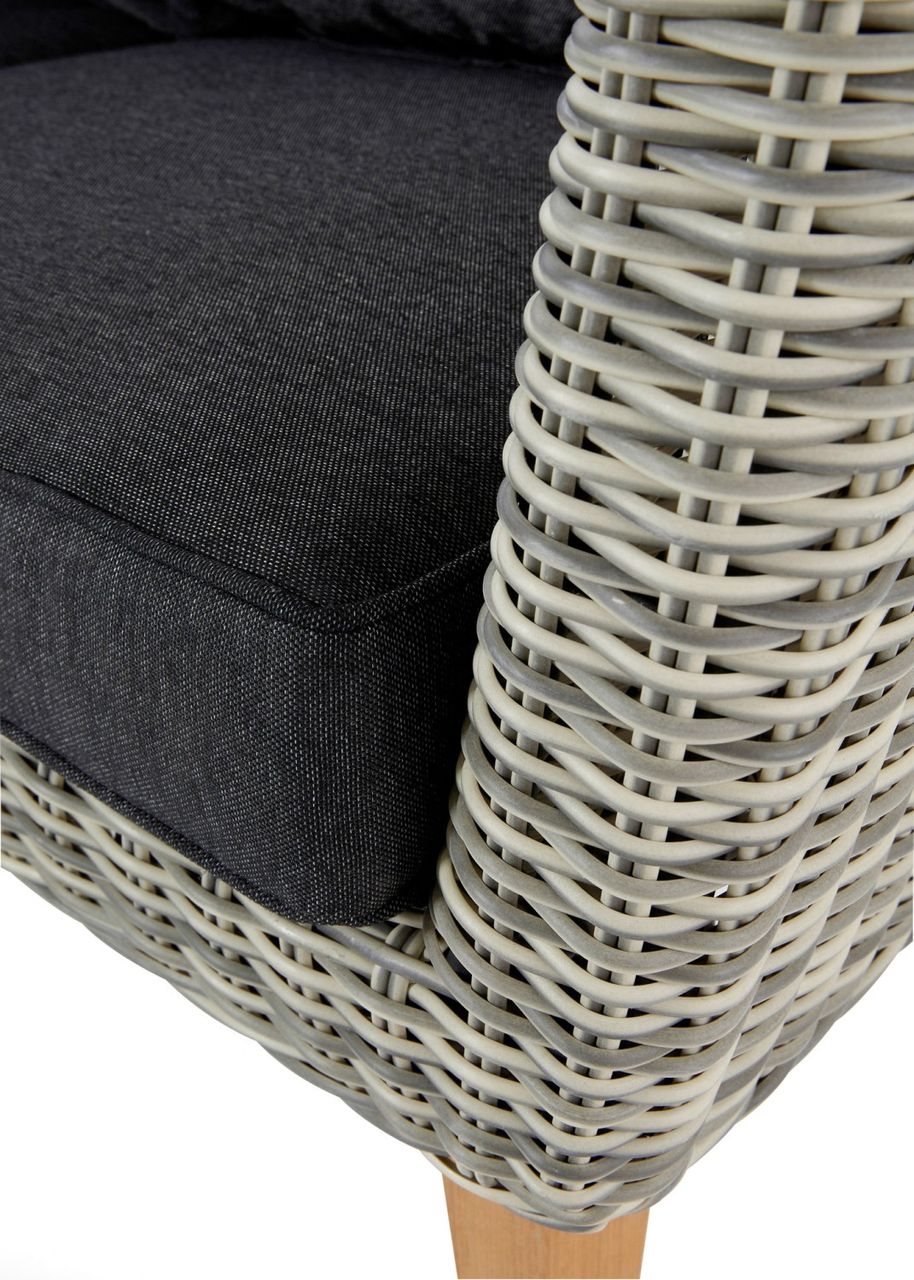 MyFlair Garten Ecksofa, 5 Sitzer mit Beistelltisch