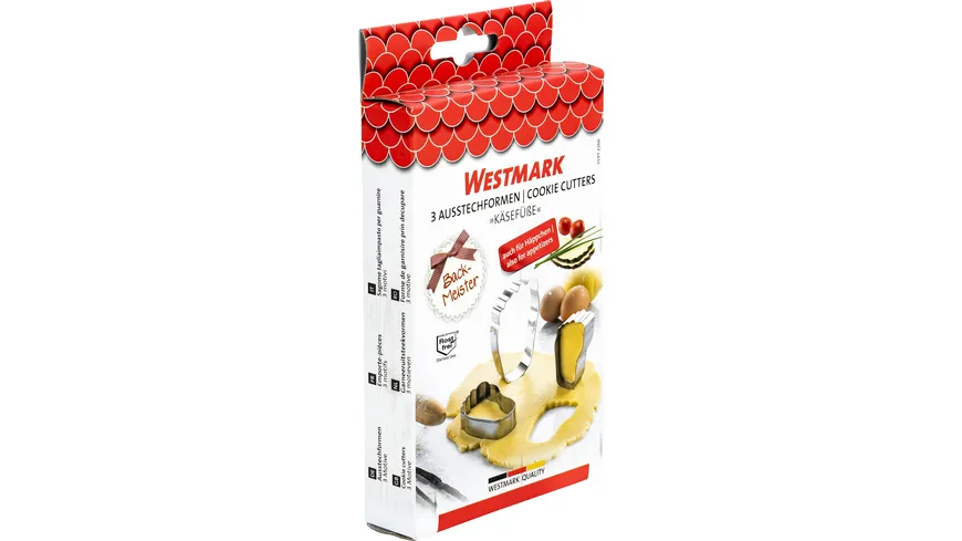 WESTMARK Ausstechformen Set »Füße« 3-tlg.