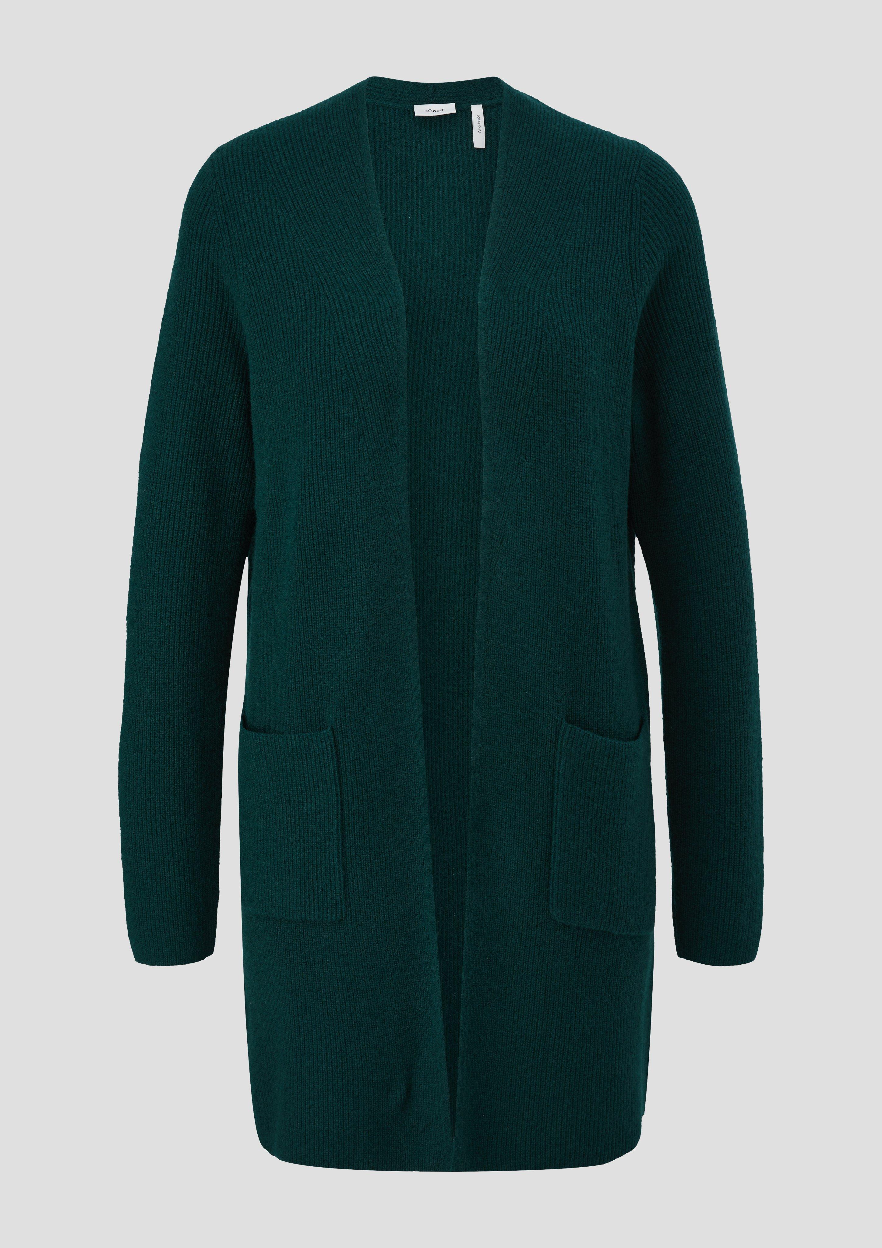 Long Cardigan aus Rippstrick  2135722-7889