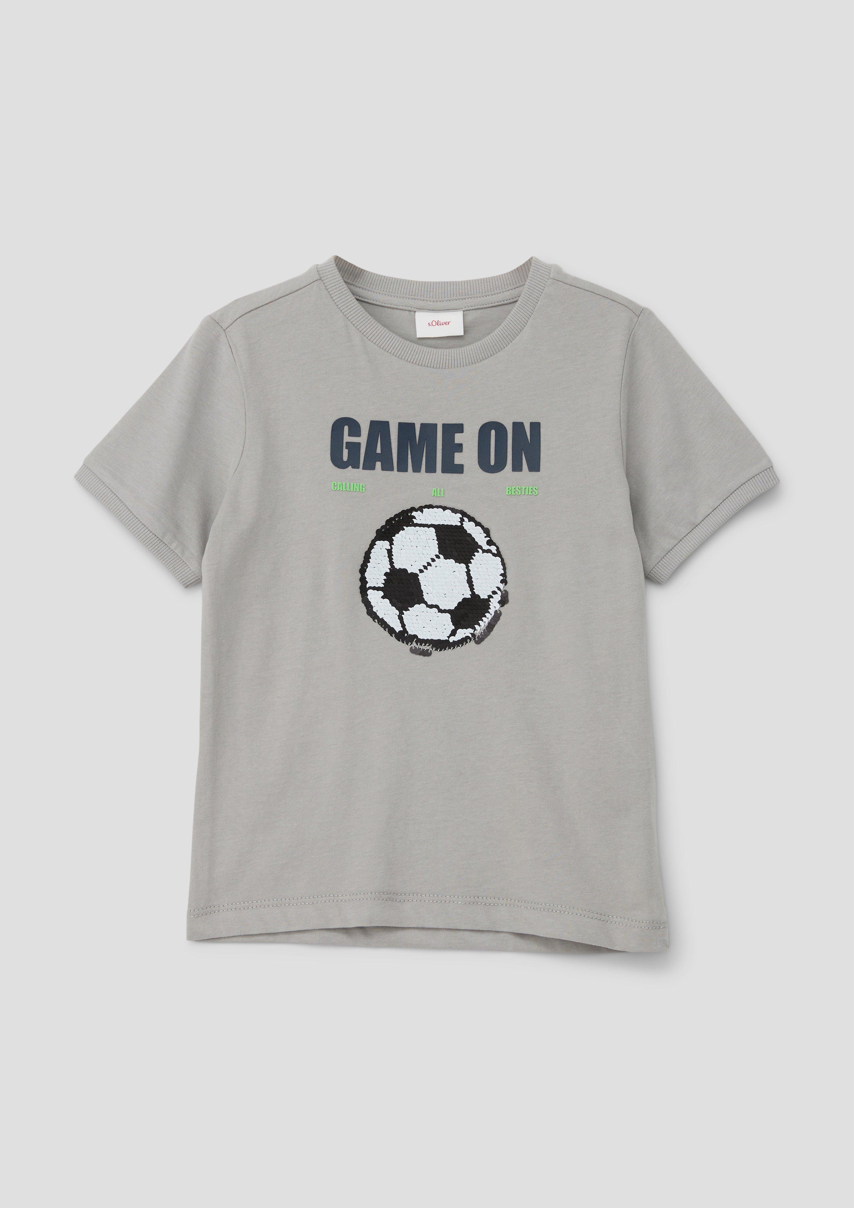 T-Shirt mit Wendepailletten  2143103-9114