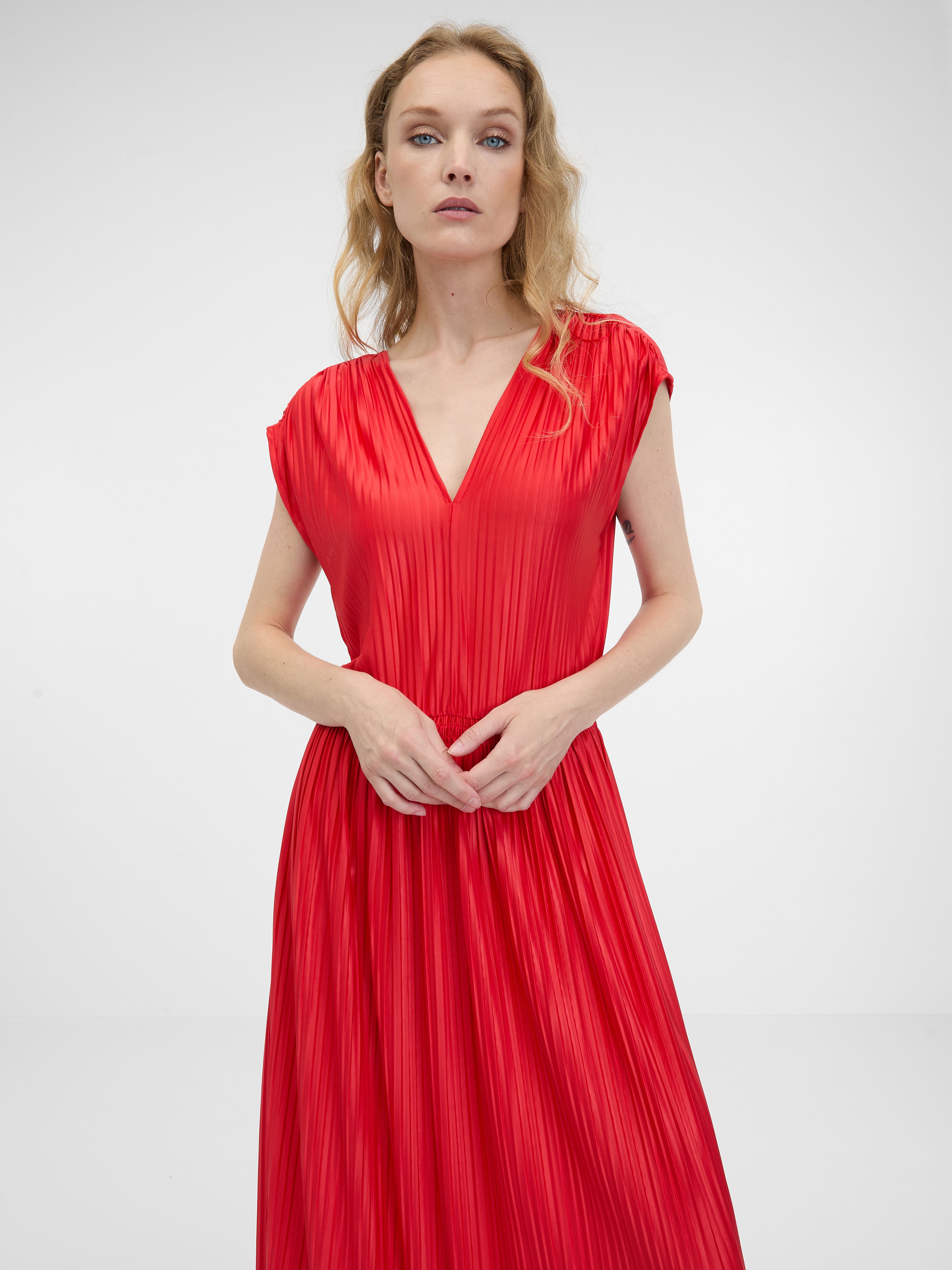 Rotes Damen-Midikleid ORSAY
