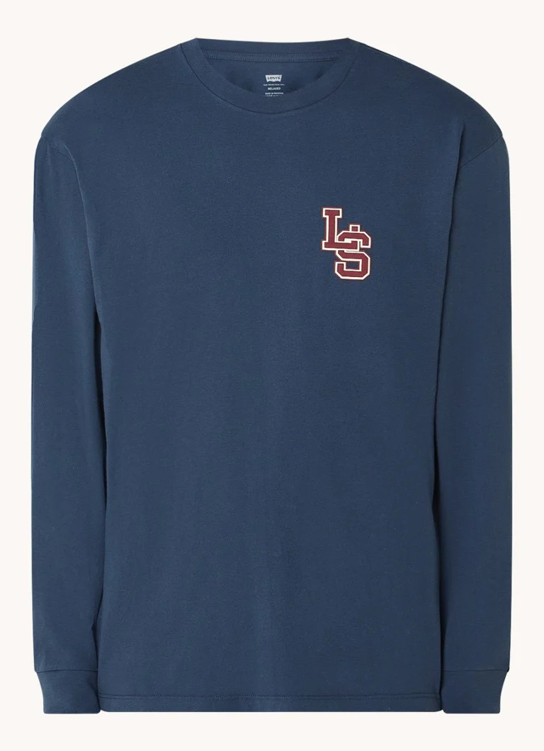 T-shirt a maniche lunghe Levi's con logo ricamato