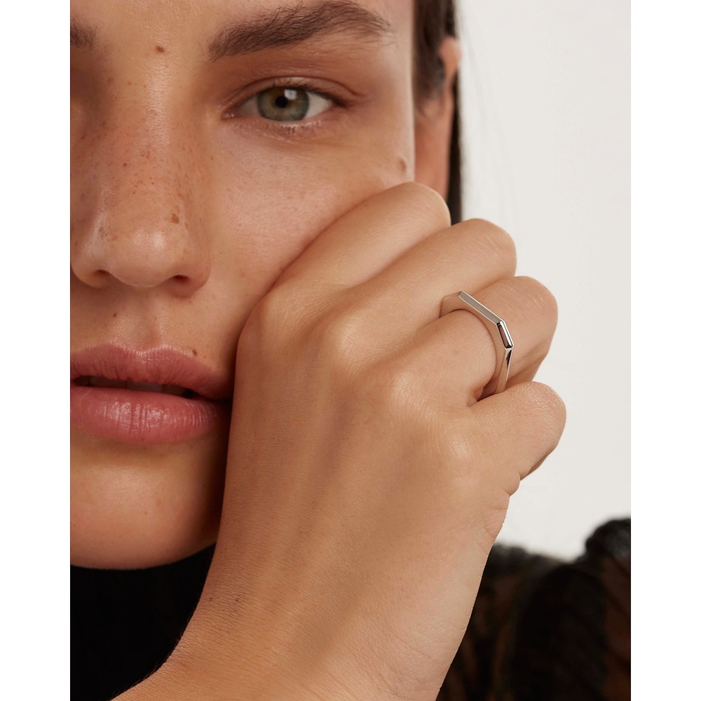 P D Paola Bague pour femme Laiton argent Bague