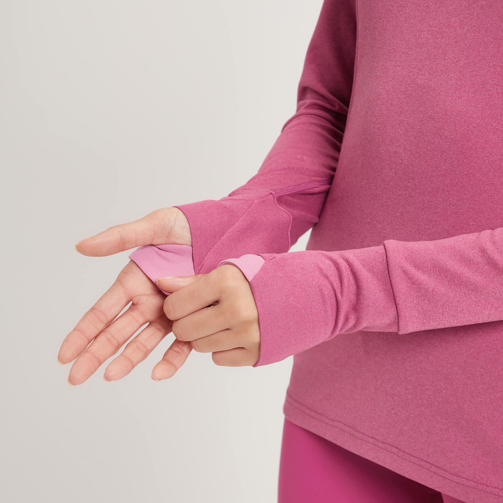 Haut à fermeture éclair ¼ coupe classique MP Power Ultra pour femmes – Sangria