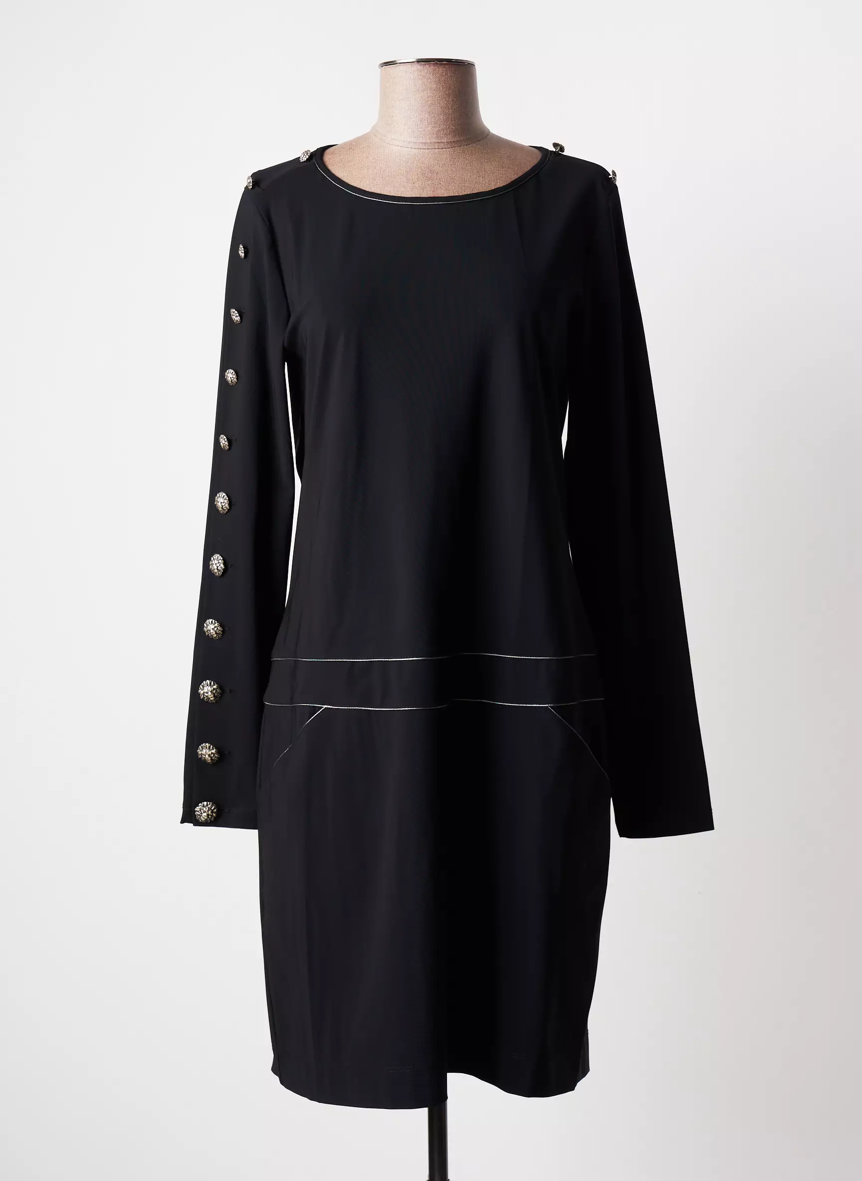 Indies Robes Mi Longues Femme couleur noir