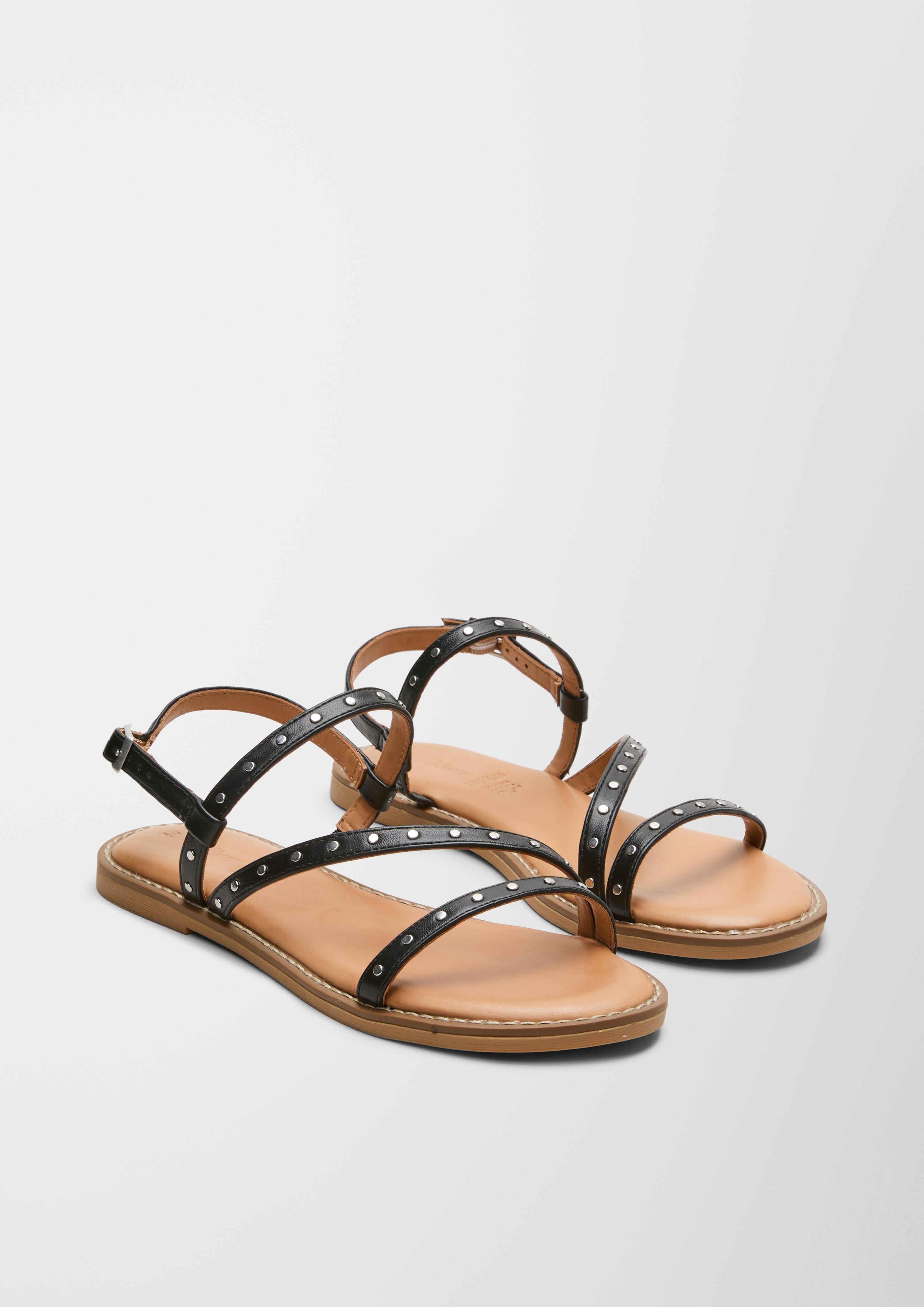 Nieten-Sandalen aus Echtleder  6007740-001