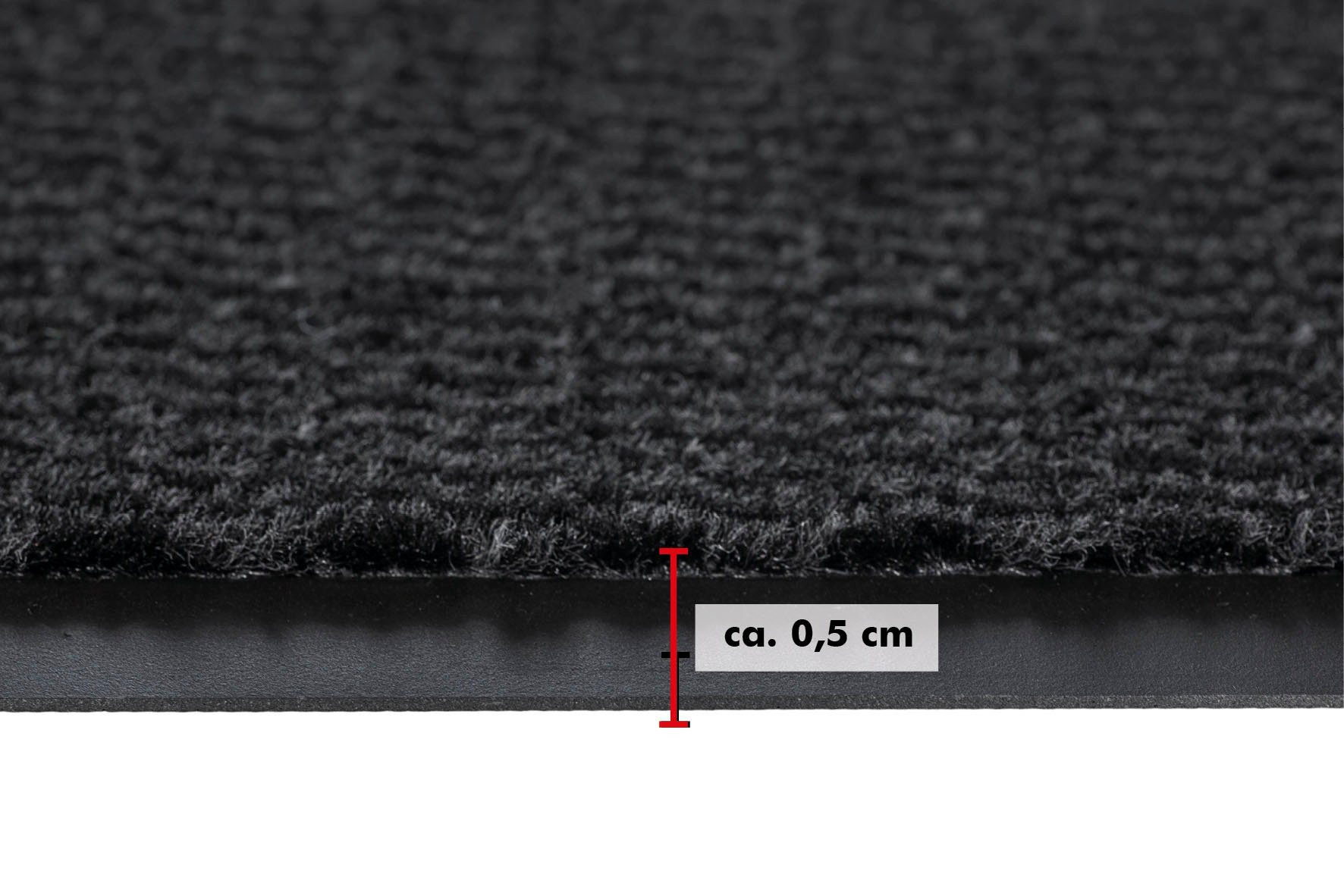 Fußmatte Easy, Andiamo, rechteckig, Höhe: 5 mm, Schmutzfangmatte, rutschhemmend, Innen- und überdachten Außenbereich