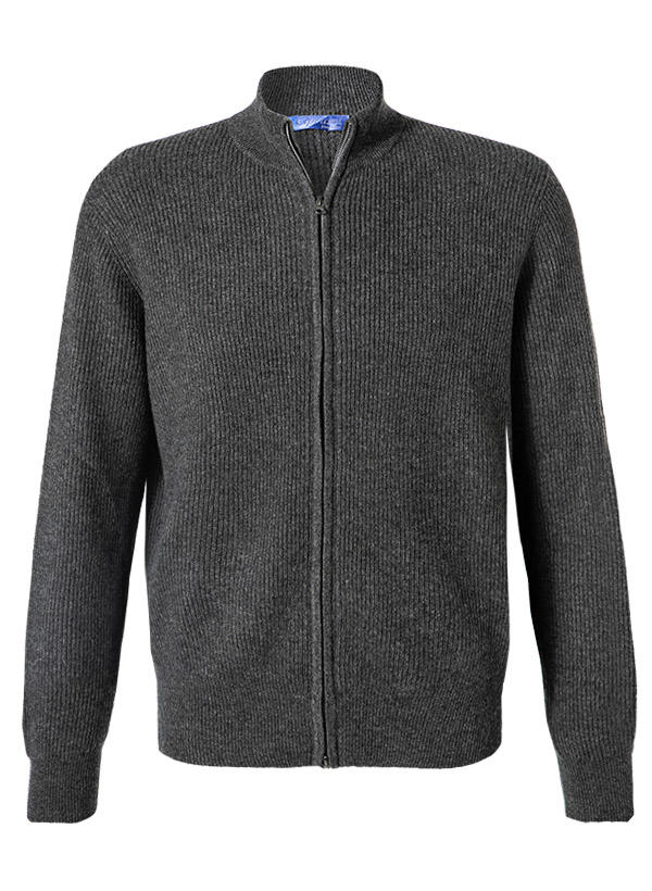Cipriani, Cardigan, Reines Kaschmir, anthrazit meliert
