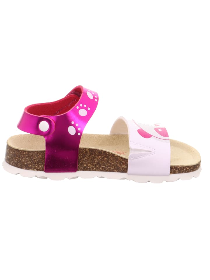 superfit Tieffußbett Sandale FUSSBETTPANTOFFEL in Pink/Weiß günstig kaufen