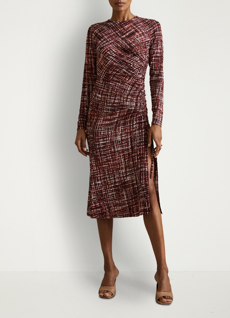 Vestido midi Reiss Riyo con cordones y abertura