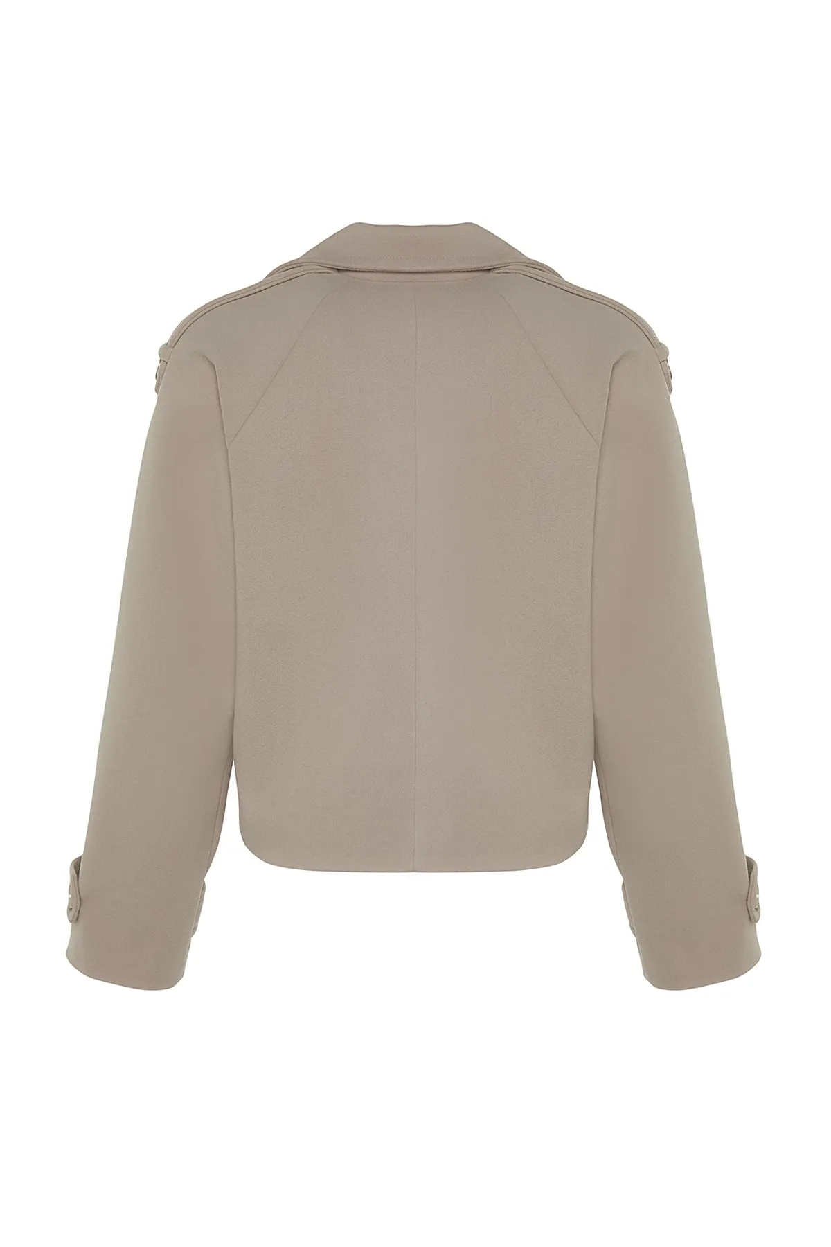 Trendyol Collection  Nerzfarbener Stempelmantel mit weitem Schnitt TWOAW24KB00026