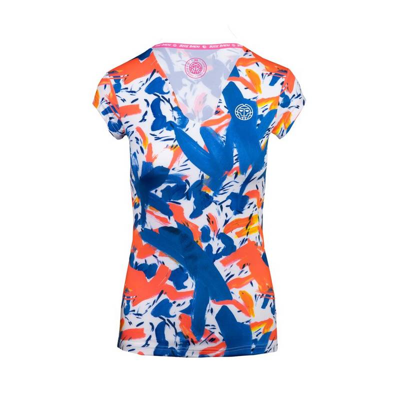 BIDI BADU Bella 2.0 Tech V-Neck Tee Tennisshirt Damen