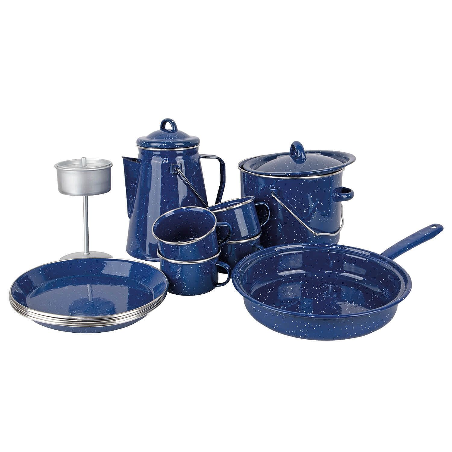 Emaille Koch-Set Western