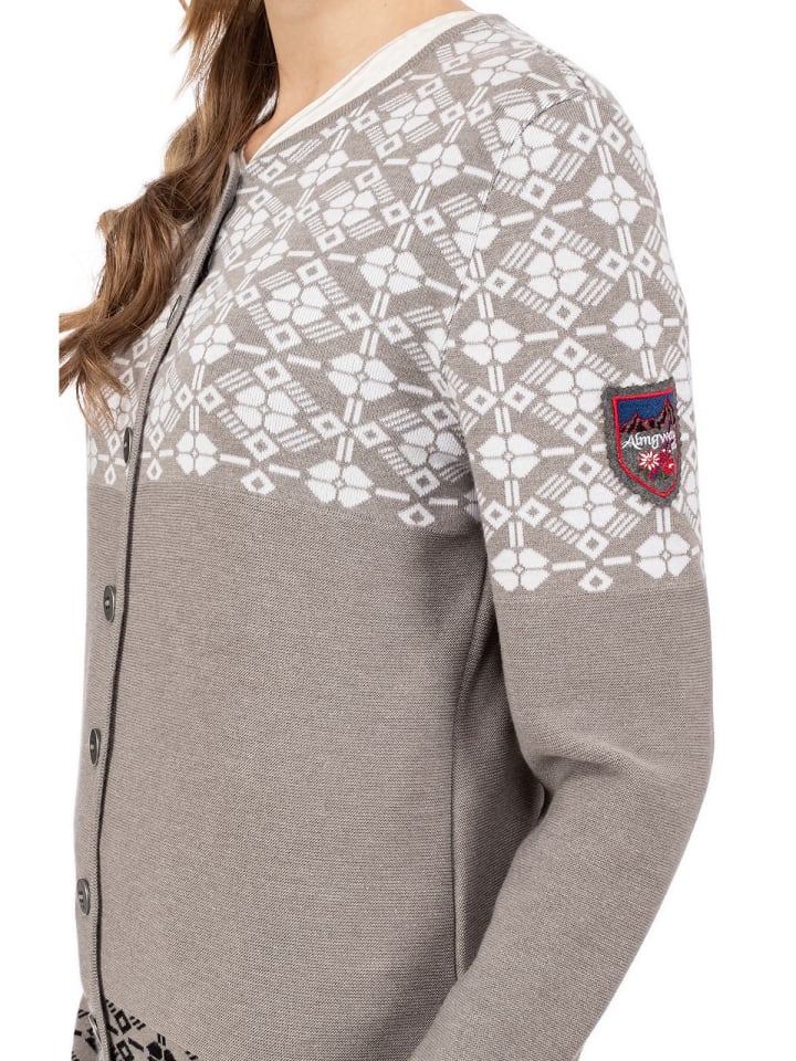 Almgwand Strickjacke EISNERALM in grau günstig kaufen