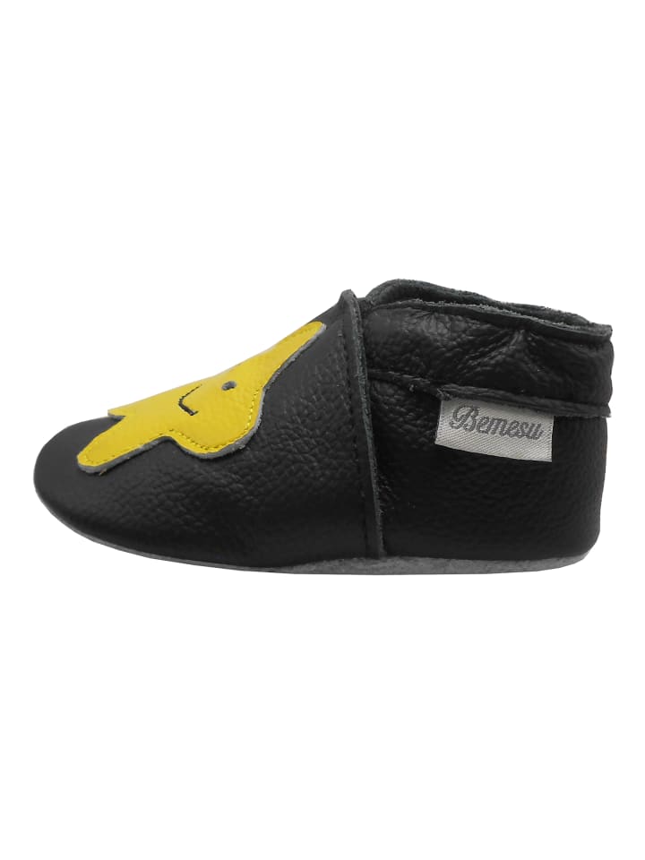 Yalion Baby Krabbelschuhe in Stern Schwarz günstig kaufen