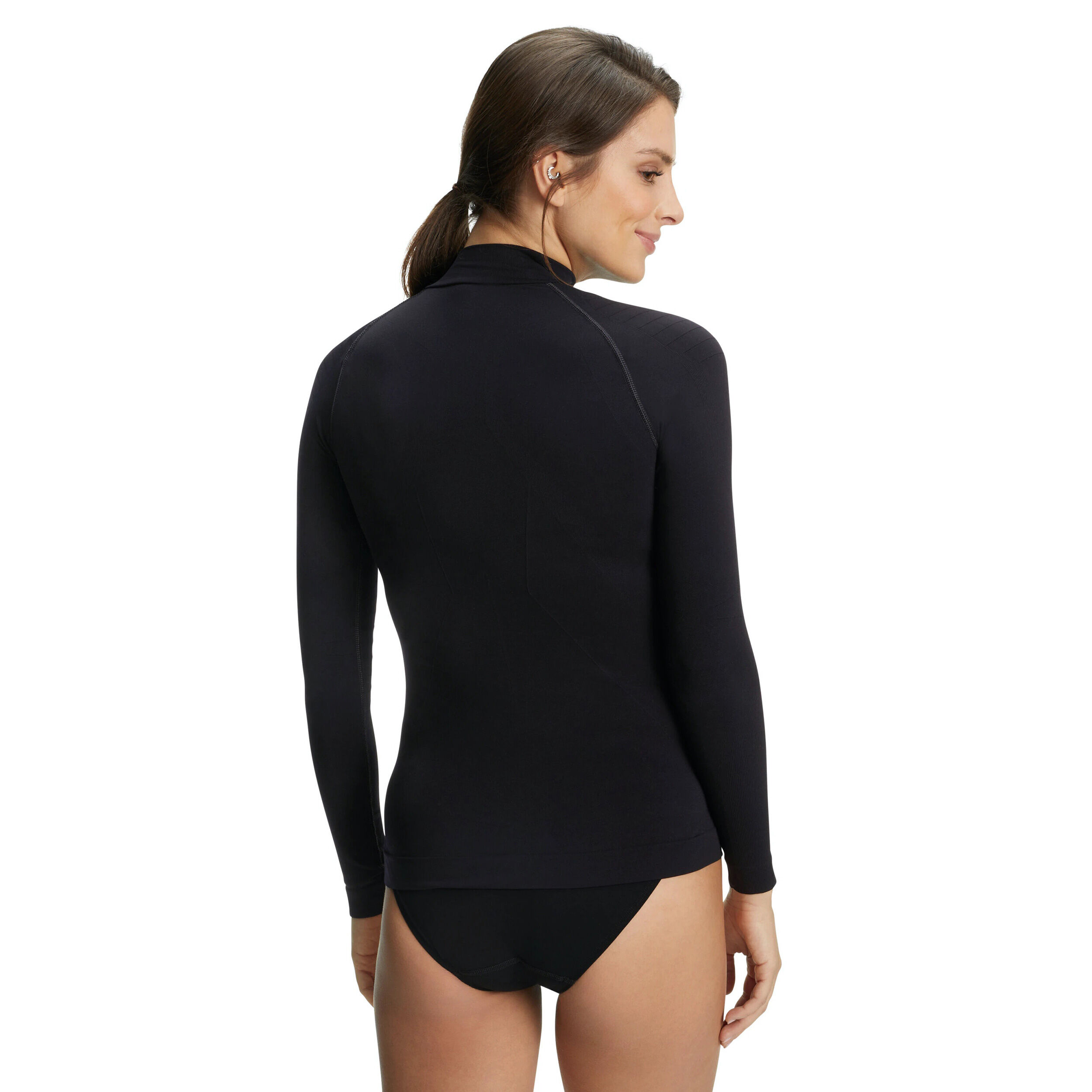 Turtleneck Unterhemd Damen - Schwarz