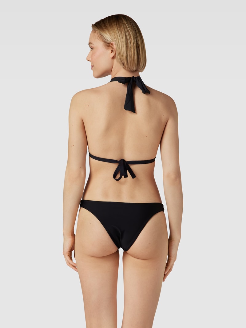 Bikini-Oberteil mit Neckholder in schwarz
