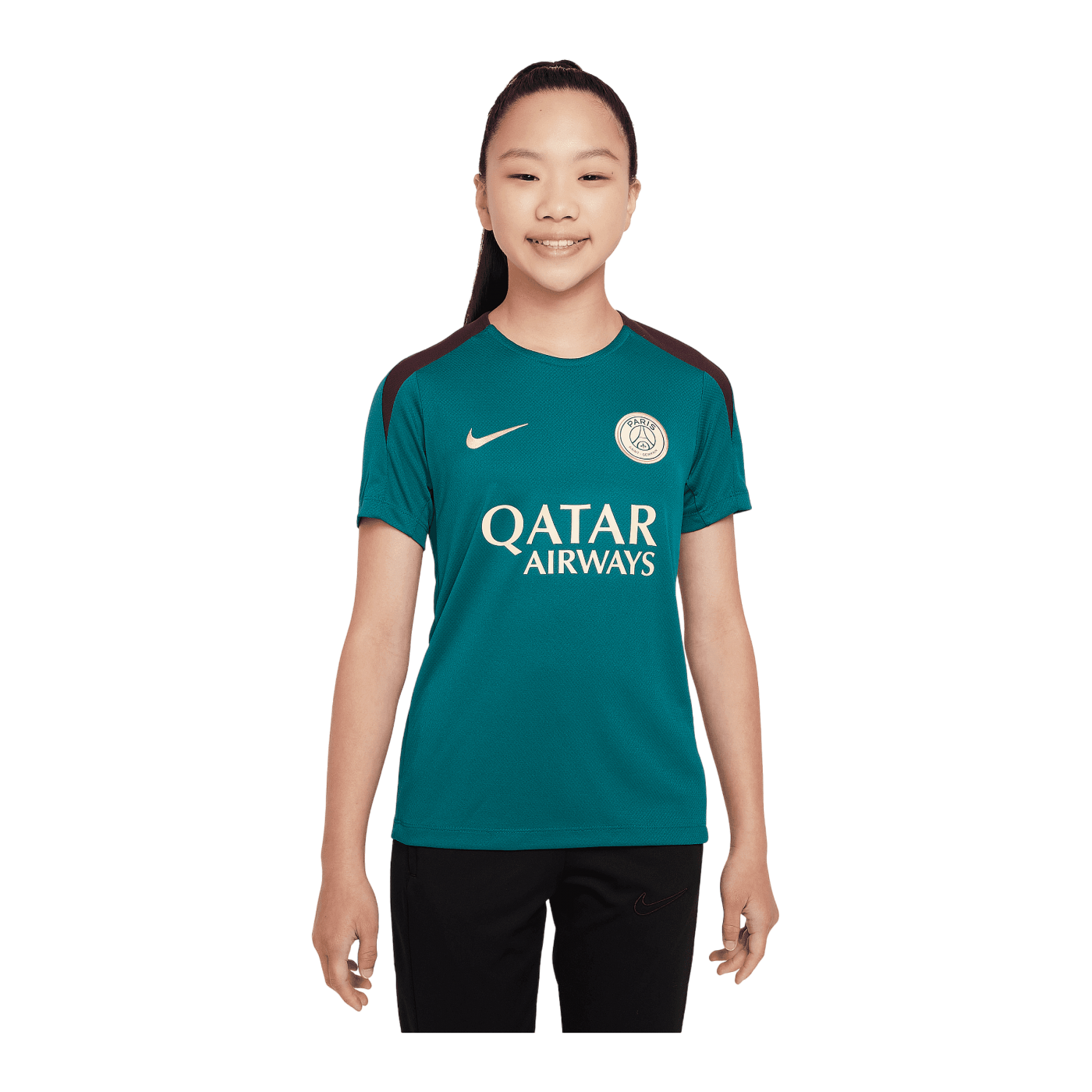 Nike Paris St. Germain Trainingsshirt Kids Grün F382