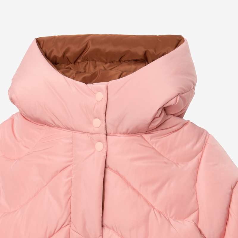Doudoune fille rose et caramel Catimini