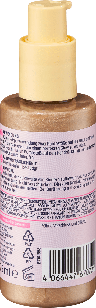 Schimmer Body-Fluid Bloomy Paradise, 75 ml