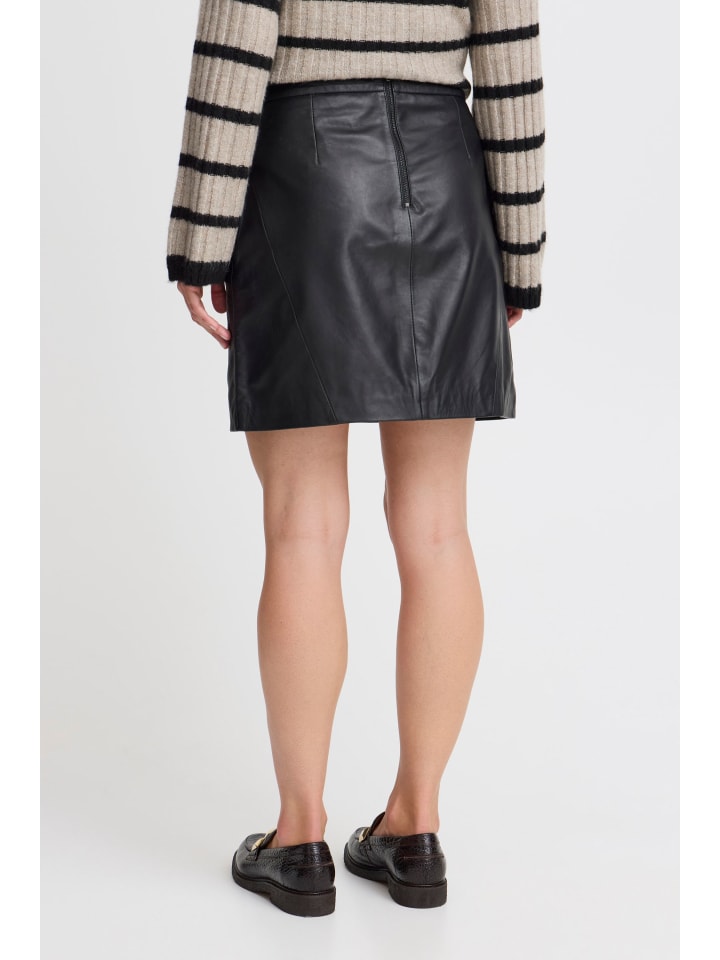 b.young Lederrock BYDARAN SKIRT 2 20815514 moderner Lederrock in Schwarz günstig kaufen