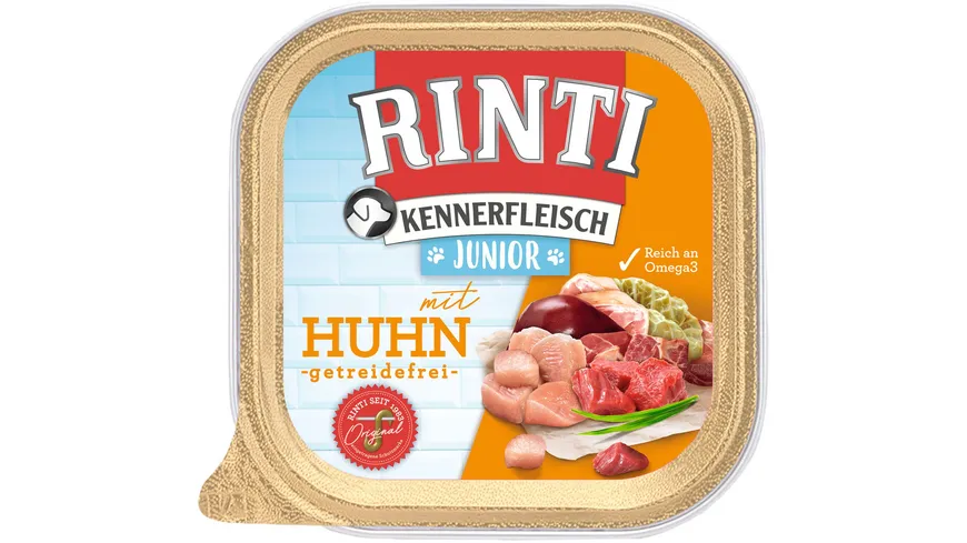 RINTI Hundenassfutter Kennerfleisch Junior Huhn 300 g