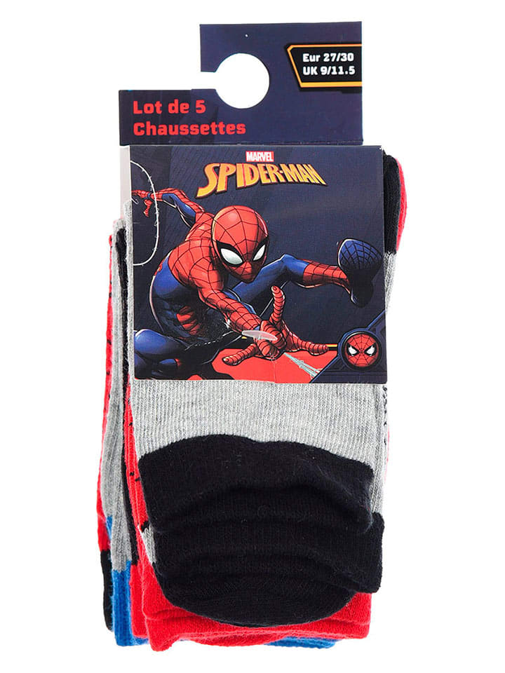 Spiderman 5er-Set: Socken 