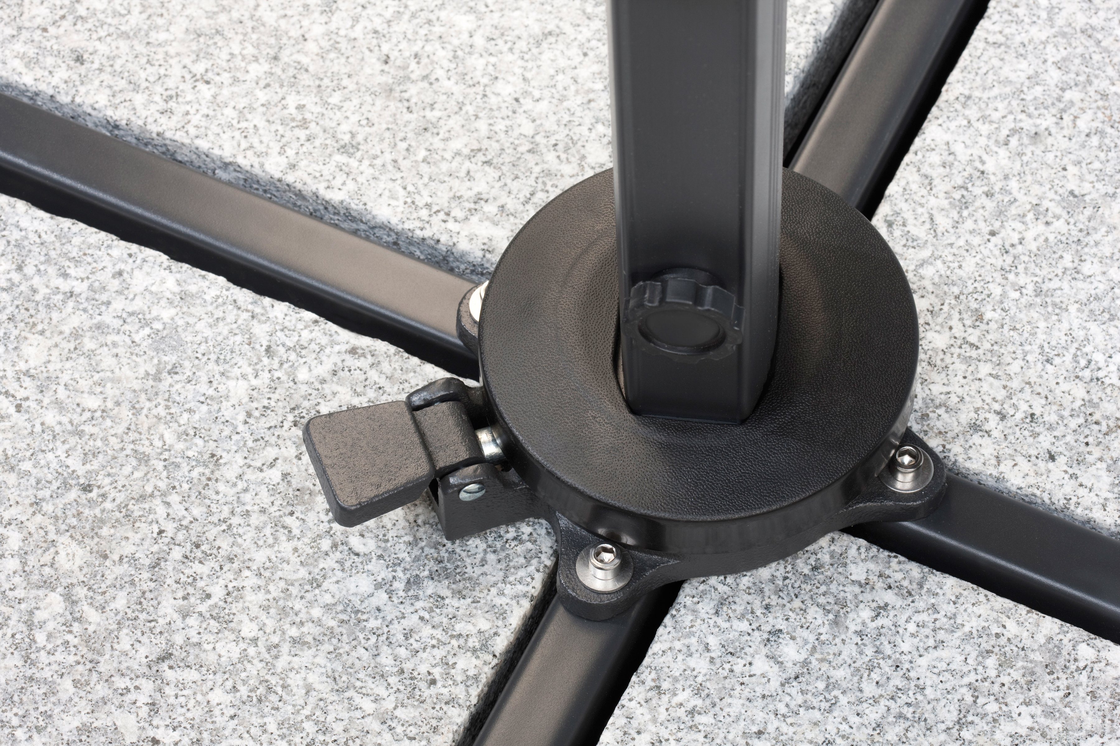 Schneider Schirme Ampelschirm Rhodos, LxB: 300x300 cm, mit Schutzhülle und Schirmständer, ohne Wegeplatten