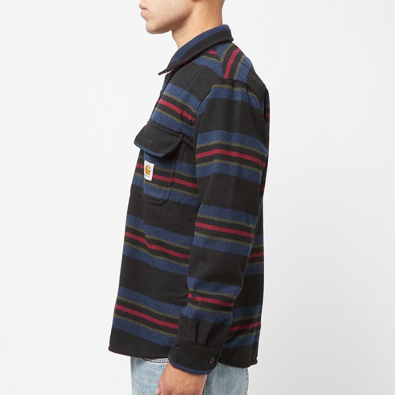 Carhartt WIP Oregon Shirt Jac starco stripe/black