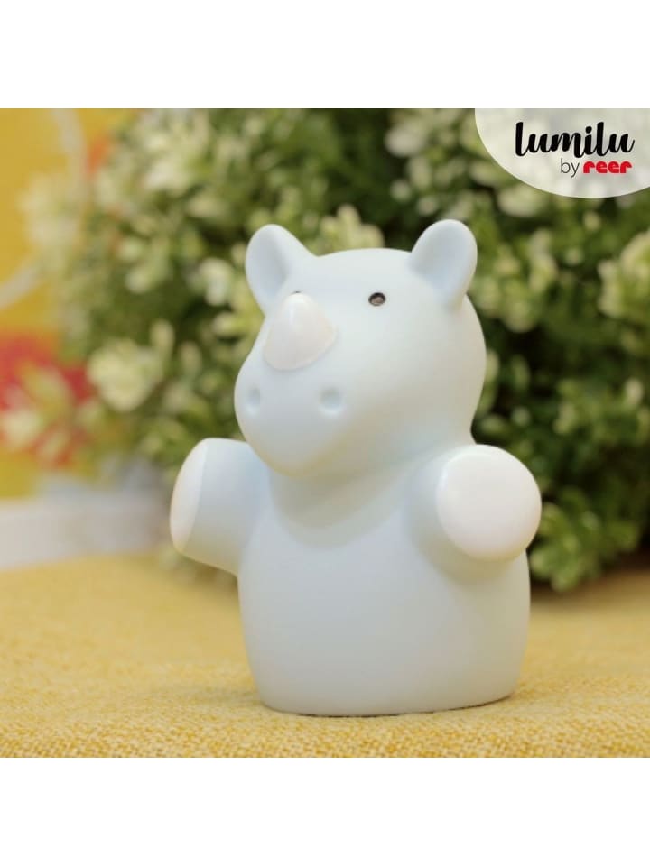 Reer lumilu Mini Zoo rhino in Blau ab 0 Monate günstig kaufen onesize