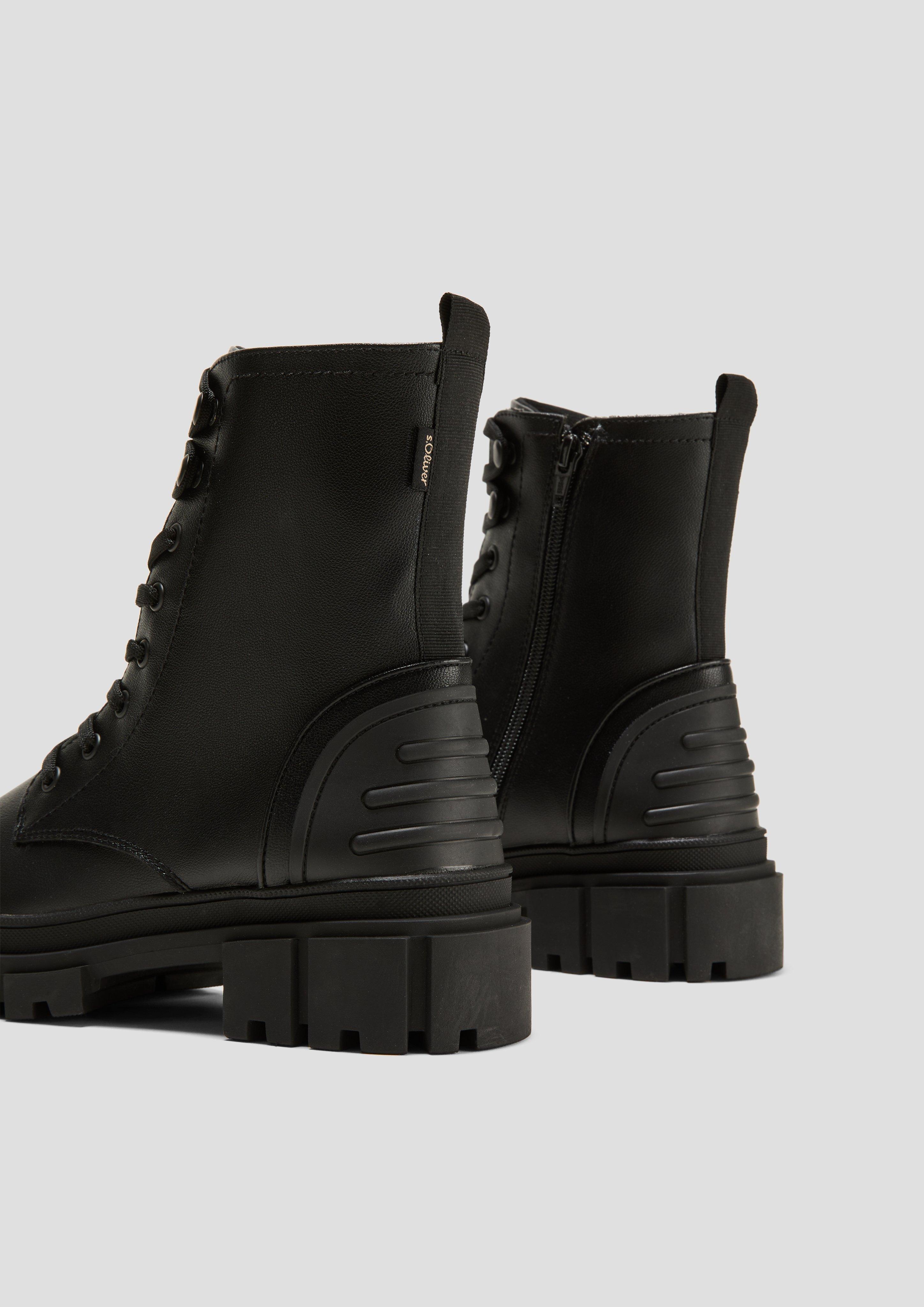 Chunky Boots in Leder-Optik  6008287-001