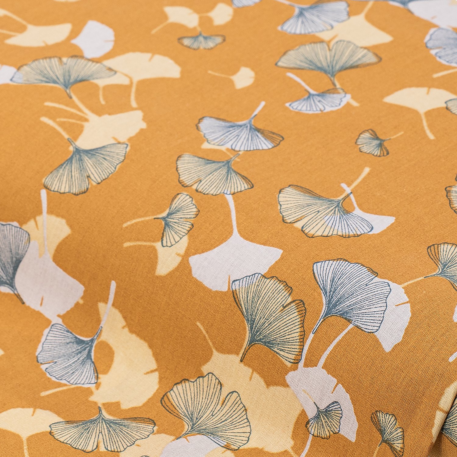 Baumwollstoff Ginkgo 