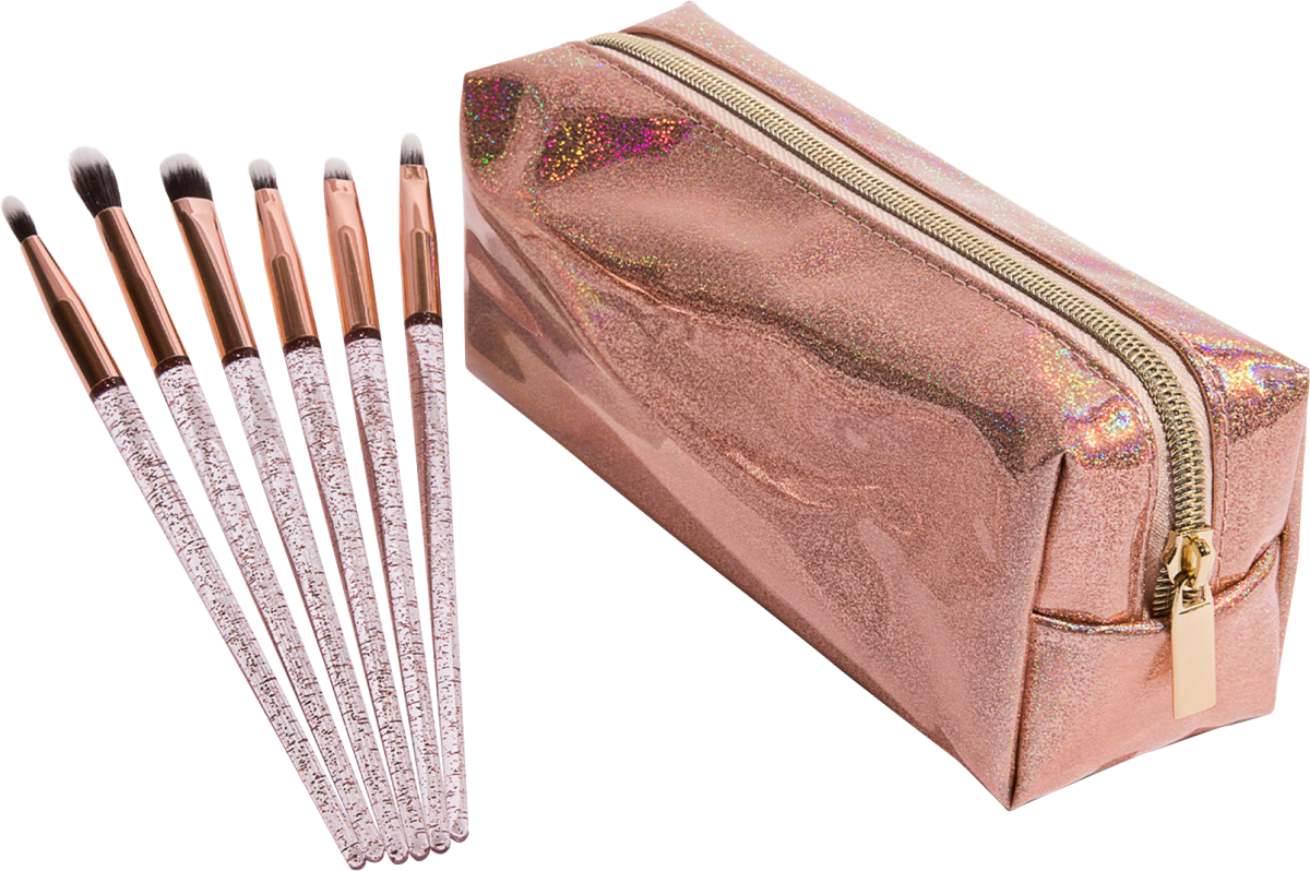 Pinselset Actually Gorgeous 6tlg mit Kosmetiktasche, 1 St